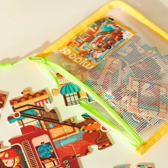 Mideer Level Up! Puzzle Serisi- Seviye 1 : Hayvanlar ve Araçlar