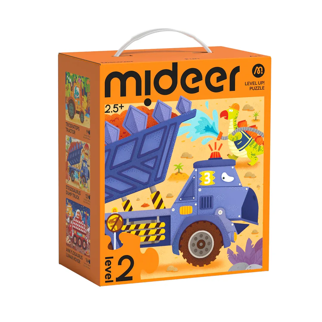 Mideer Level Up! Puzzle Serisi – Seviye 2: Dinozor Mühendisliği