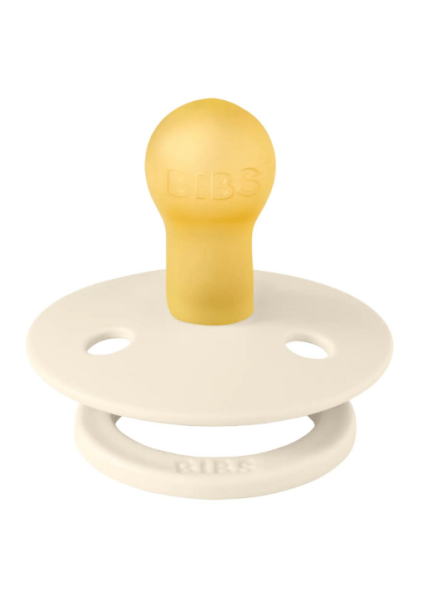 Bibs Studio Colour Block Kauçuk Emzik – Ivory / Dusty Blue, Size: 2 (6+ Ay)