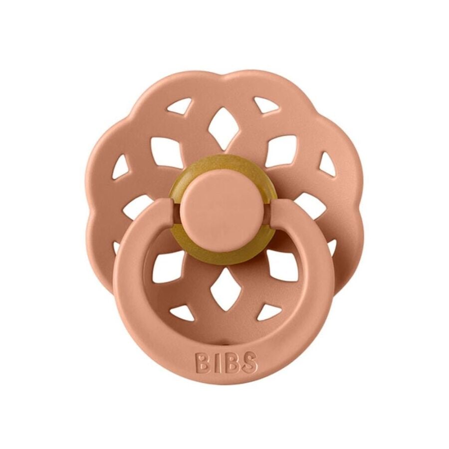 Bibs Boheme Kauçuk Emzik Peach 0‑6 Ay – Size: 1 (0-6 Ay)