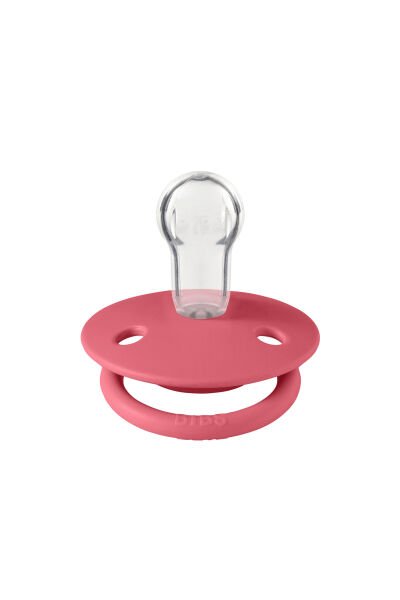 Bibs De Lux Silikon Emzik – Coral, Size: 0-36 Ay