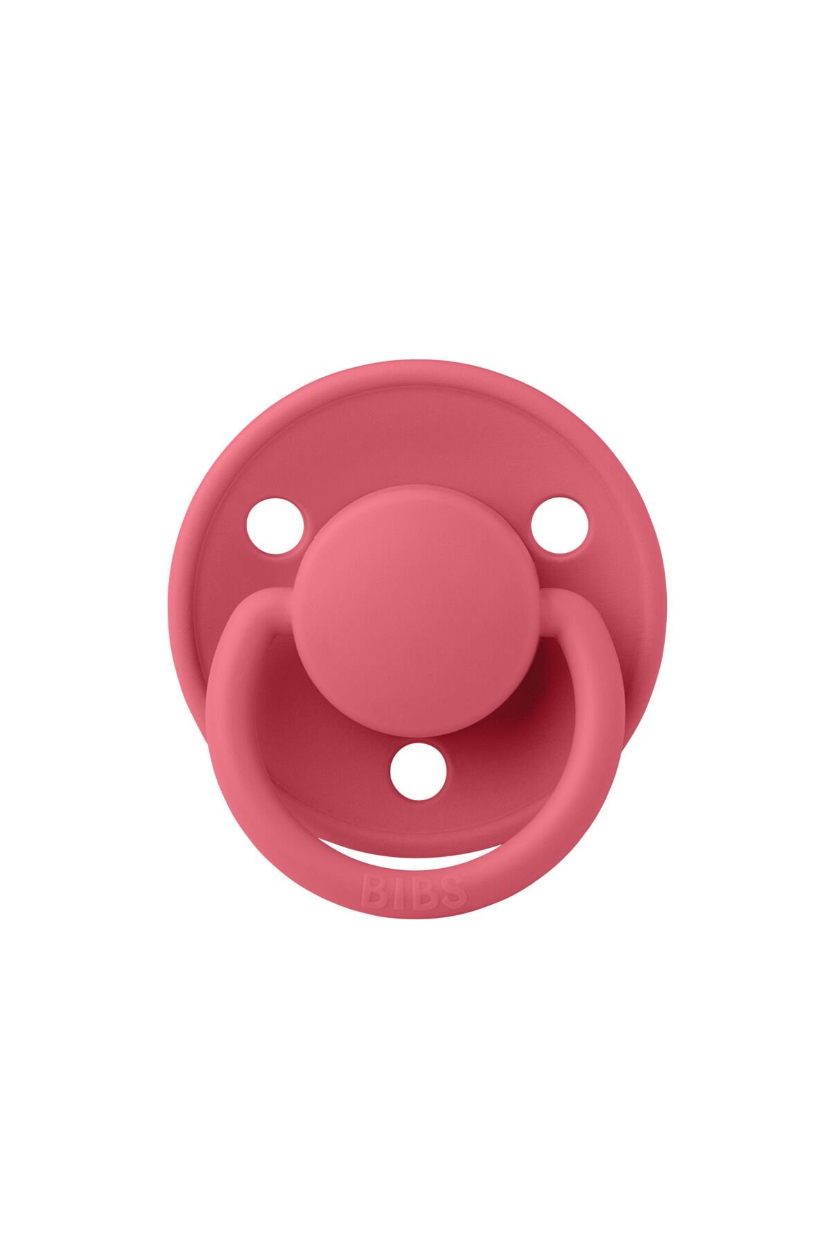Bibs De Lux Silikon Emzik – Coral, Size: 0-36 Ay