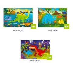 Mideer Level Up! Puzzle Serisi – Seviye 4: Dinozorlar Dünyası