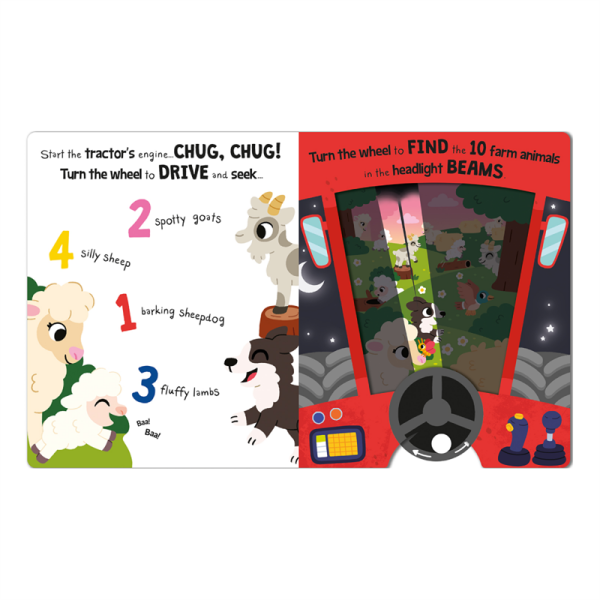 Drive and Seek Farm - A Magic Headlight Book