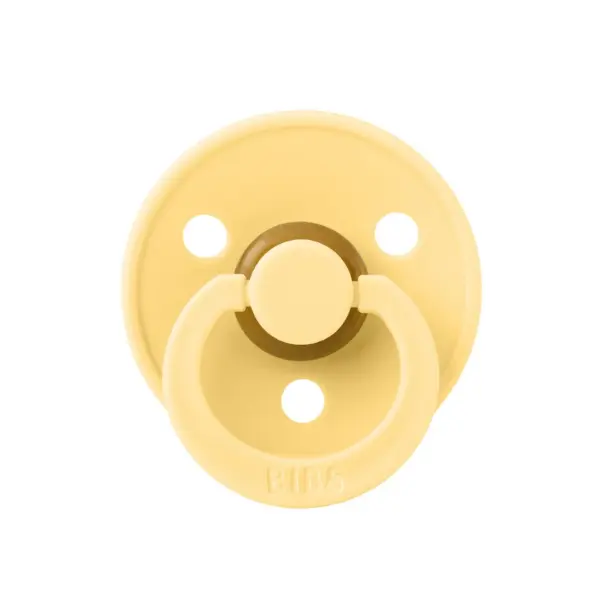 Bibs Colour Kauçuk Emzik - Pale Butter 0‑6 Ay – Size: 1 (0-6 Ay)