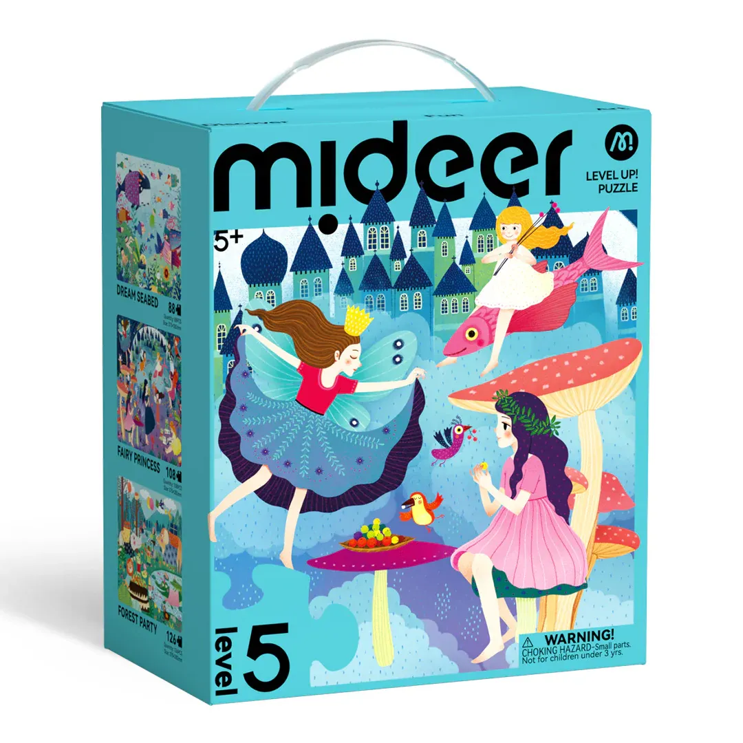Mideer Level Up! Puzzle Serisi – Seviye 5: Fantastik Dünya (88P-126P)