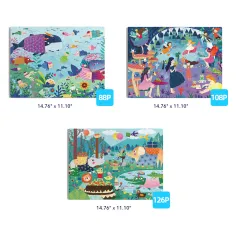 Mideer Level Up! Puzzle Serisi – Seviye 5: Fantastik Dünya (88P-126P)