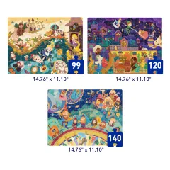 Mideer Level Up! Puzzle Serisi – Seviye 5: Masal Dünyası (99P-140P)