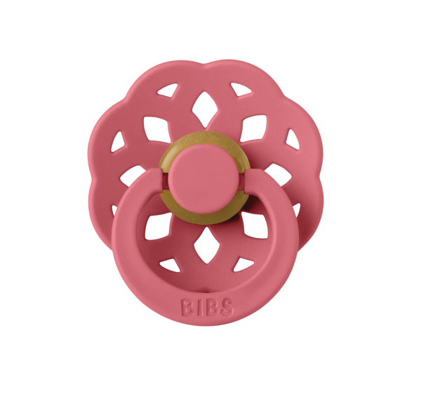 Bibs Boheme Kauçuk Emzik – Coral, Size: 2 (6+ Ay)