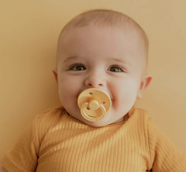 Bibs Colour Kauçuk Emzik – Pale Butter, Size: 2 (6+ Ay)