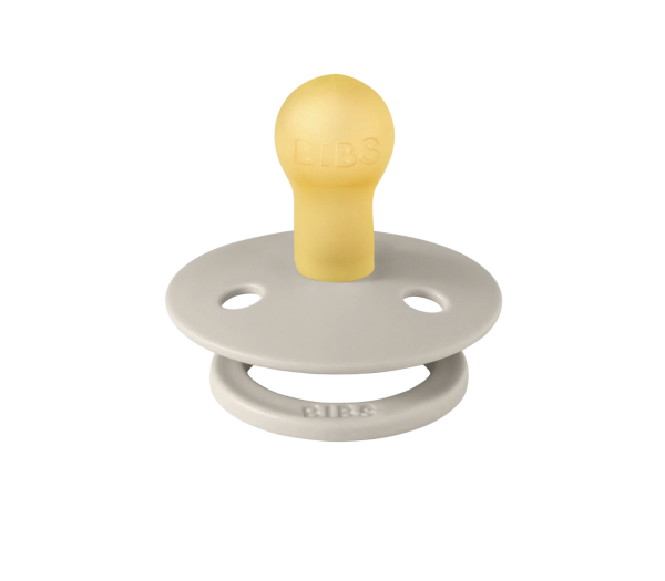 Bibs Studio Colour Block Kauçuk Emzik – Sand / Iron, Size: 1 (0-6 Ay)