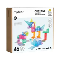 Mideer Yaratıcı Manyetik İnşaat Blokları -  46 Parça