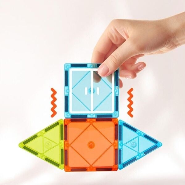 Mideer Renkli Magnetic Tiles - Küçük Mimar