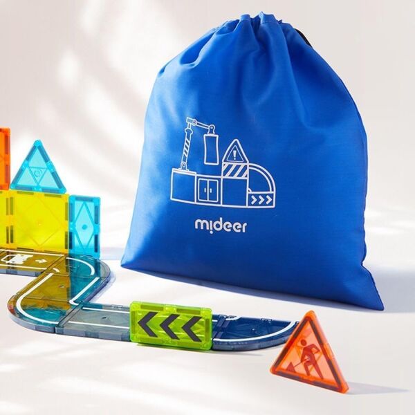 Mideer Renkli Magnetic Tiles - Küçük Mimar