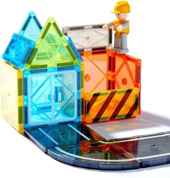 Mideer Renkli Magnetic Tiles - Küçük Mimar