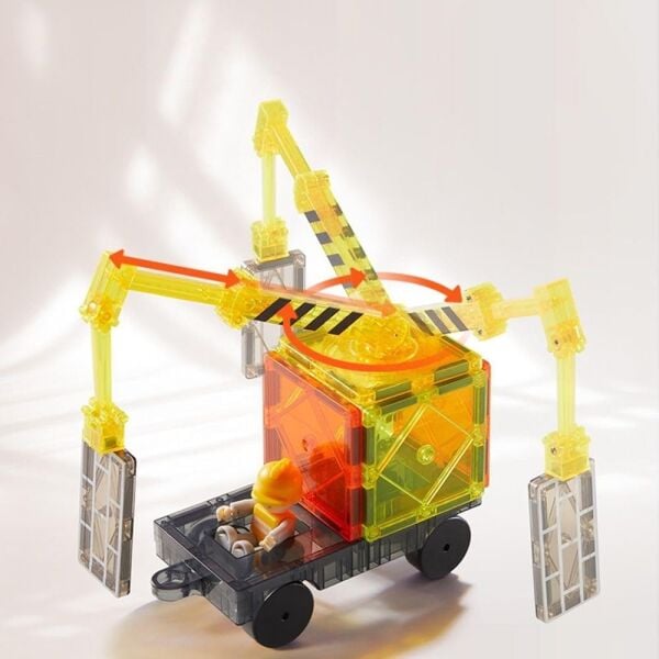 Mideer Renkli Magnetic Tiles - Küçük Mimar