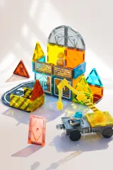 Mideer Renkli Magnetic Tiles - Küçük Mimar