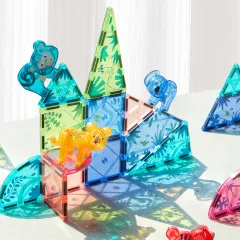 Mideer Renkli Magnetic Tiles  -  Sihirli Orman