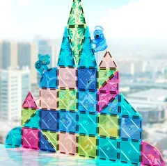 Mideer Renkli Magnetic Tiles - Sihirli Orman