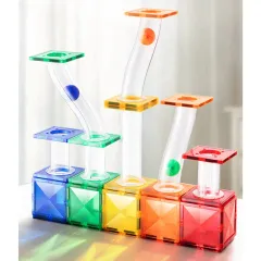 Mideer Renkli Magnetic Tiles -  Parkur 100 Parça