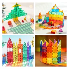 Mideer Renkli Magnetic Tiles -  100 Parça