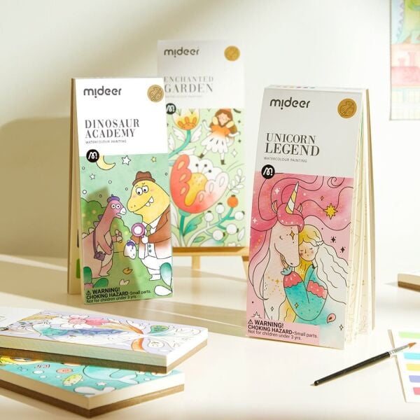 Mideer Sulu Boya Resim Seti -  Dinozor Akademisi