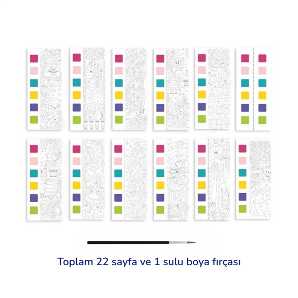 Mideer Akıllı Sulu Boya Defteri - Masal Dünyası