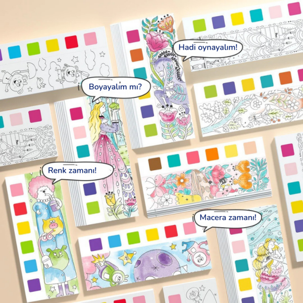 Mideer Akıllı Sulu Boya Defteri - Harika Orman