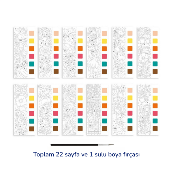 Mideer Akıllı Sulu Boya Defteri - Büyülü Bahçe