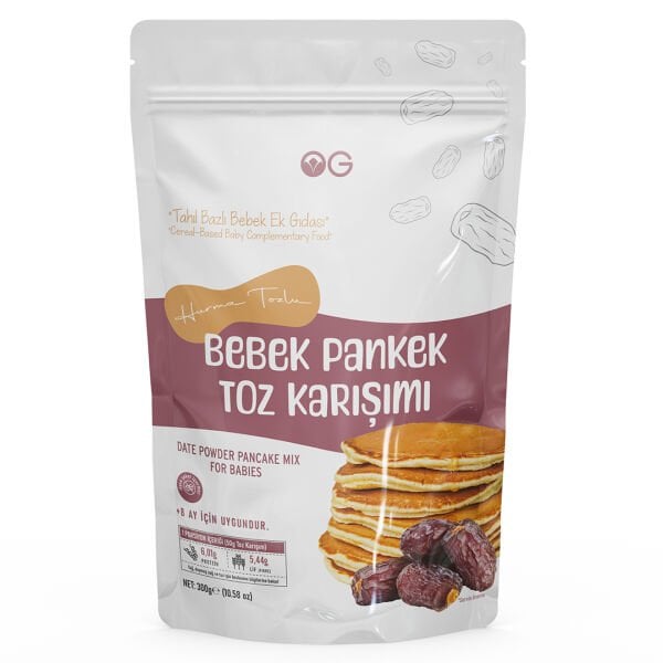 Hurma Tozlu Bebek Pankek Toz Karışımı - 300 Gr +8 Ay