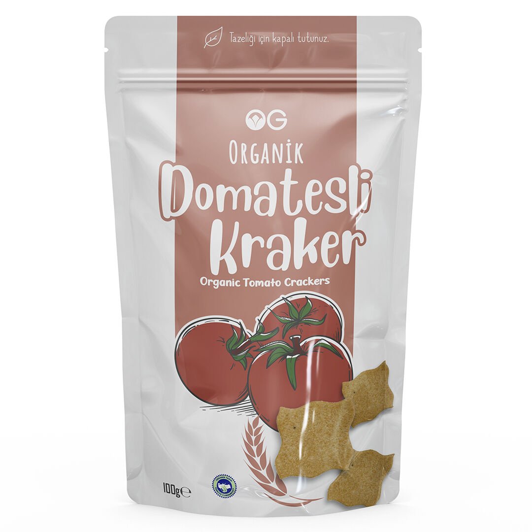 Organik Domatesli Kraker - 100 Gr