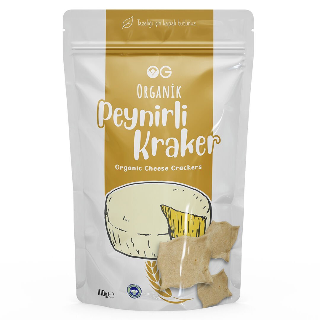 Organik Peynirli Kraker - 100 Gr