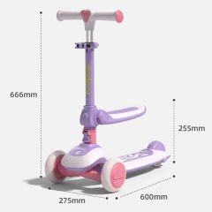 Mideer Katlanabilir Çocuk Scooter- Mor