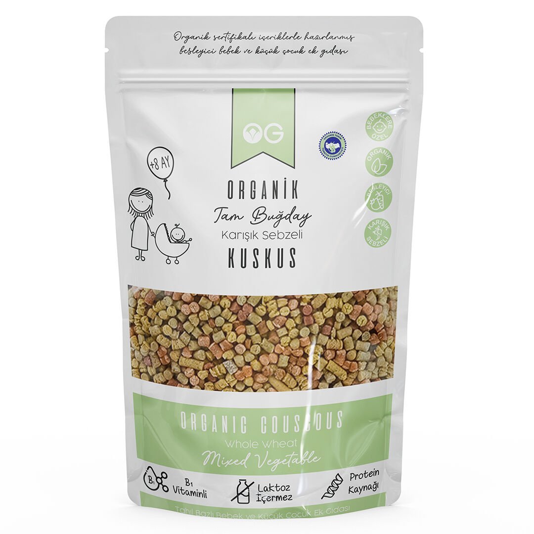 Organik Karışık Sebzeli Kuskus +8 Ay