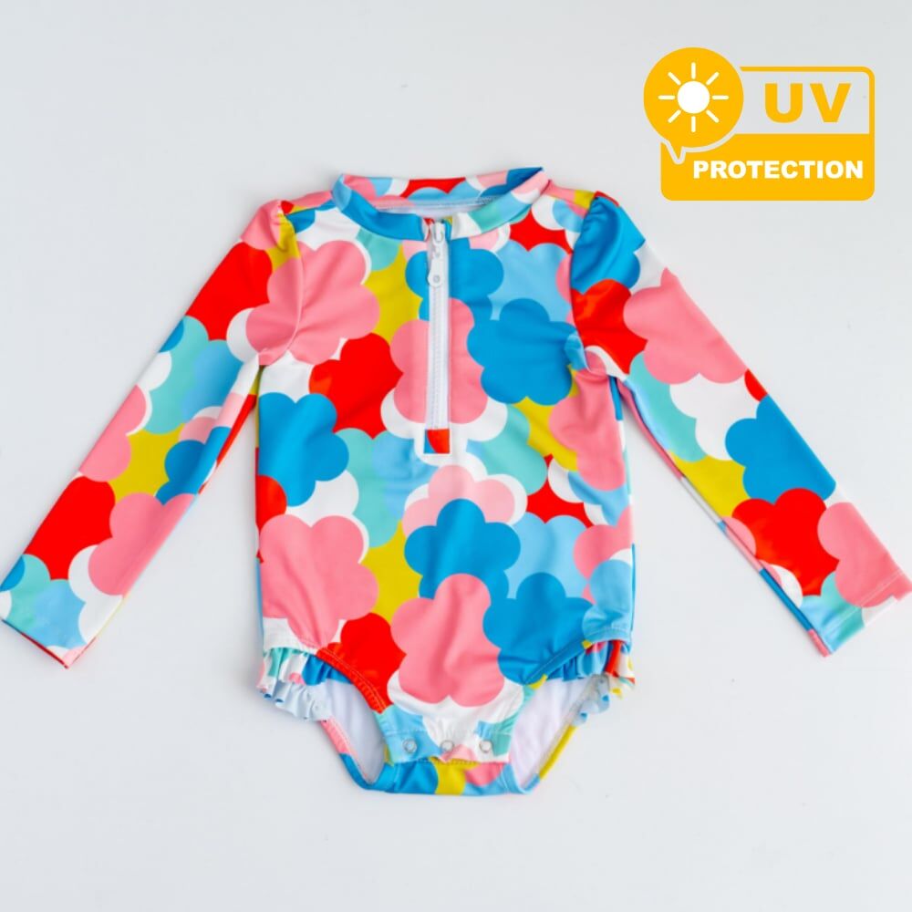 Mama-Yoyo Önden Fermuarlı - Alttan Çıtçıtlı Mayo Floral