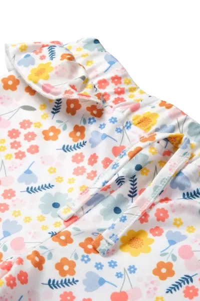 UV Korumalı Alt Üst Kız Bebek Set - Pretty Floral 0-6 Ay