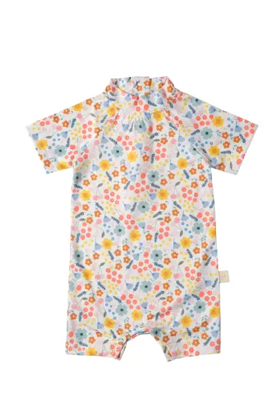 UV Korumalı Bebek Tek Parça Mayo-Pretty Floral 18-24 Ay