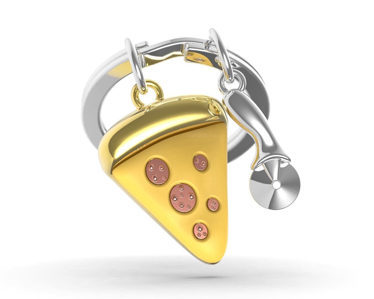 Metalmorphose Pizza Anahtarlık