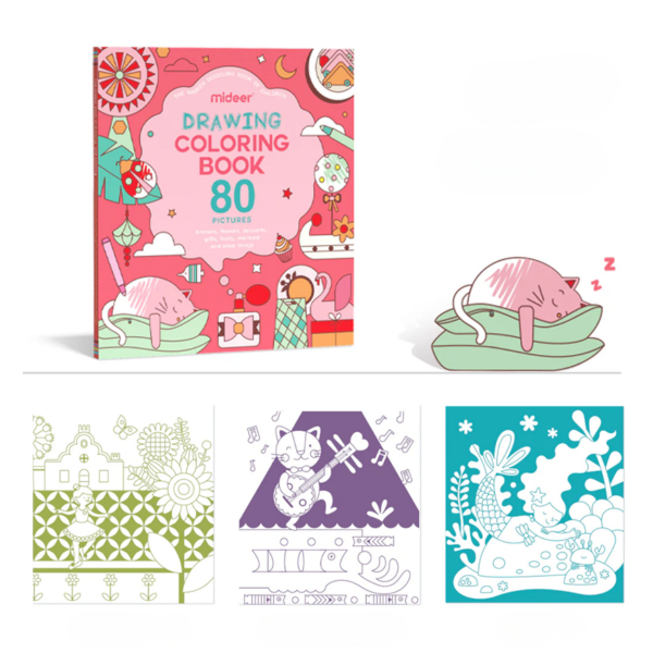 Çizim ve Boyama Kitabı - Pembe