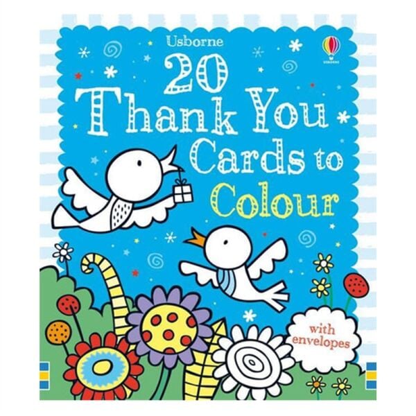 Twenty Thank You Cards To Colour