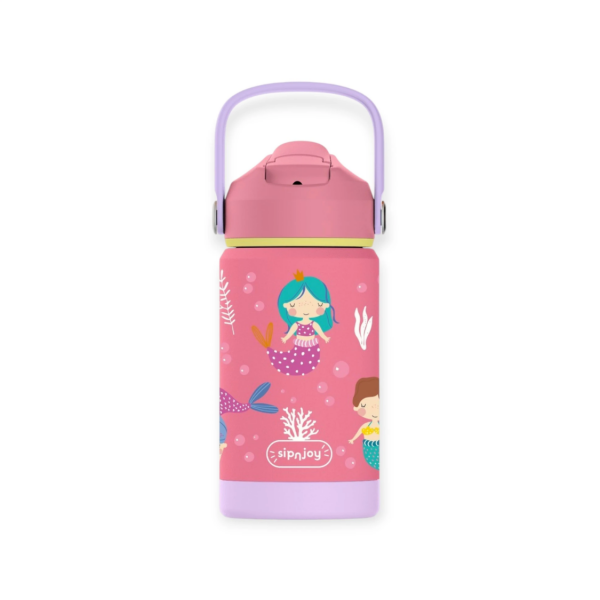 FlipSip Çocuk Su Termosu - Mermaid Dream, 360 ml