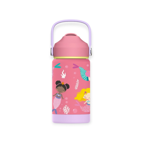 FlipSip Çocuk Su Termosu - Mermaid Dream, 360 ml
