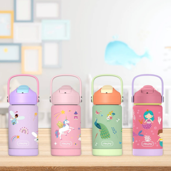 FlipSip Çocuk Su Termosu - Mermaid Dream, 360 ml