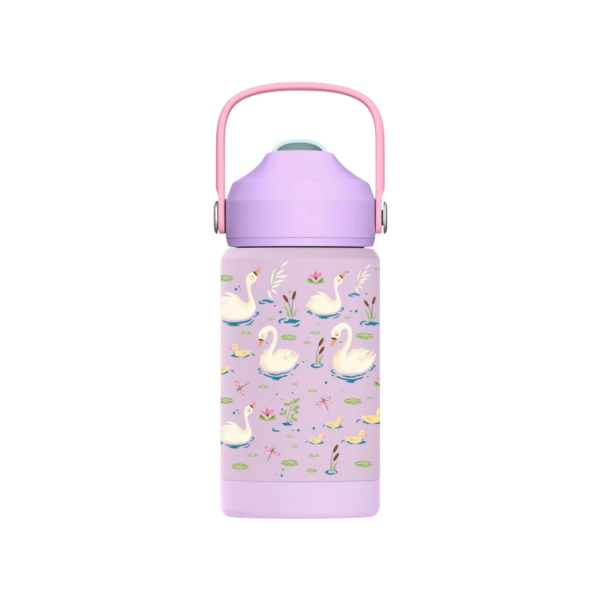 FlipSip Çocuk Su Termosu - Swan Harmony, 360 ml