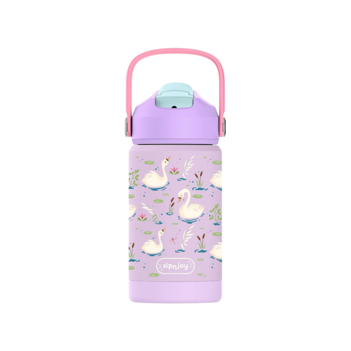 FlipSip Çocuk Su Termosu - Swan Harmony, 360 ml