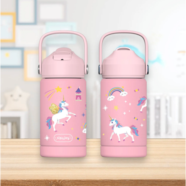 FlipSip Çocuk Su Termosu - Golden Horn, 360 ml