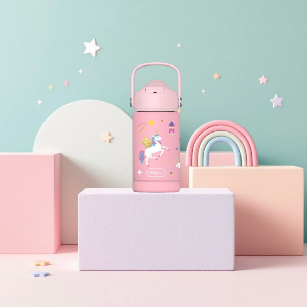 FlipSip Çocuk Su Termosu - Golden Horn, 360 ml