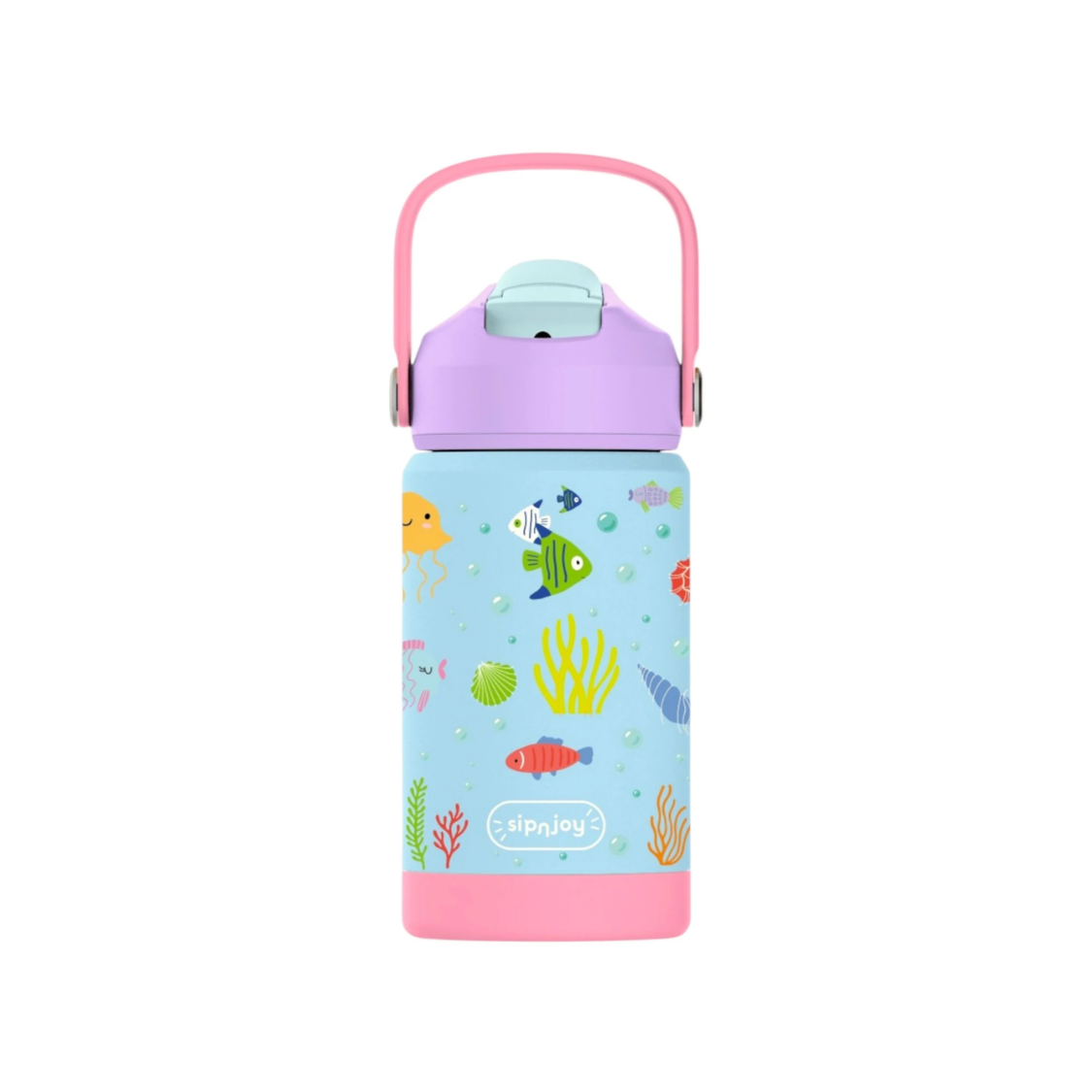 FlipSip Çocuk Su Termosu - Ocean Whispers, 360 ml