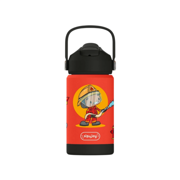 FlipSip Çocuk Su Termosu - Firefighter, 360 ml
