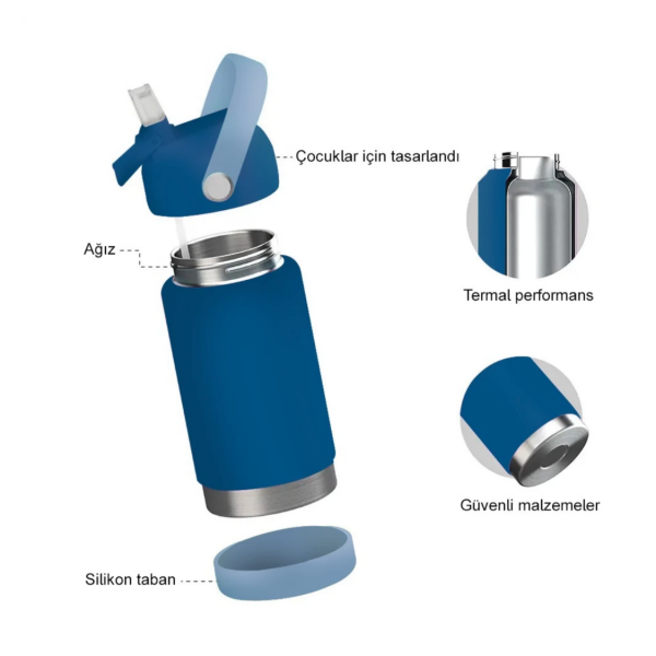 FlipSip Çocuk Su Termosu - Fly Pal, 360 ml